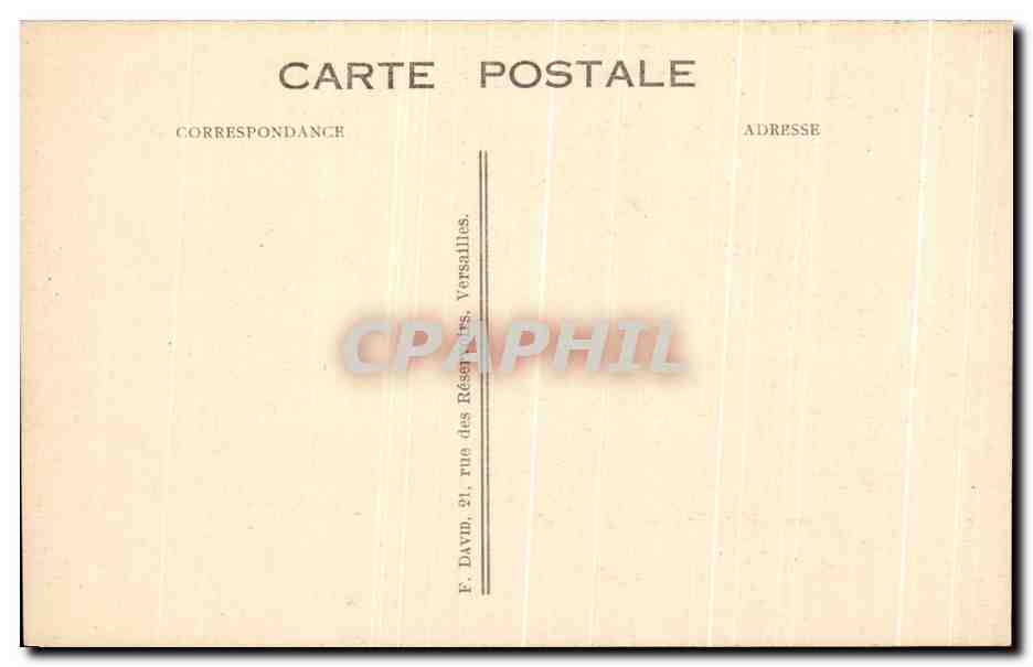 CPA Chateau de la Malmaison La Bibliotheque — Rückseite