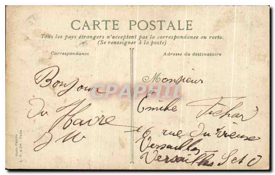 CPA Le Havre Barque de peche rentrant au port Bateau — Rückseite