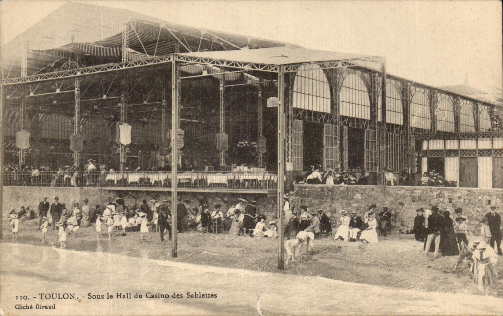 CPA Toulon Sous le Hall du Casino des Sablettes