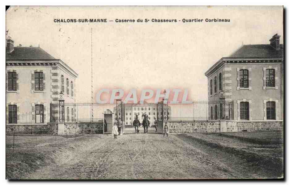 Chalons-sur-Marne — Kasernen des 5. Chasseurs-Regiments - Quartier Corbineau
