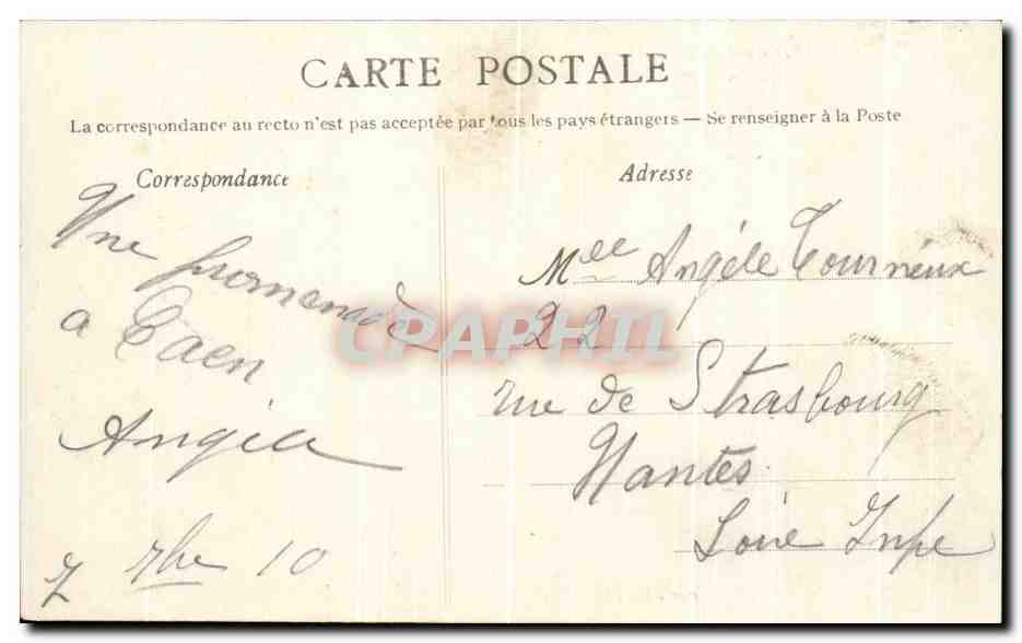 CAEN - Le Jardin de l'Hôtel de Ville pendant la Musique — Photographie Audoumain, n°102 — Verso
