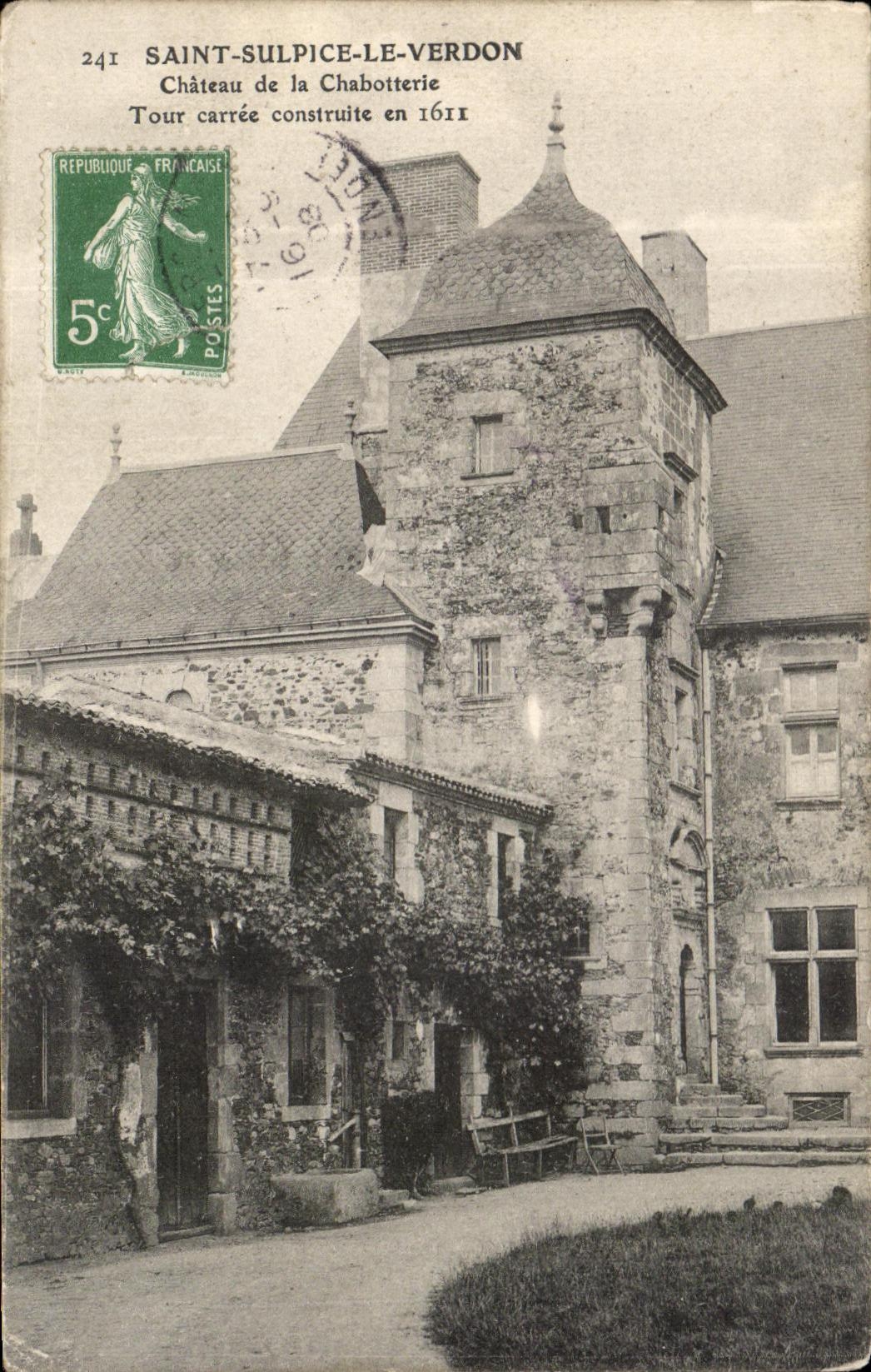 CPA Saint Sulpice Le Verdon Chateau de la Chabotterie