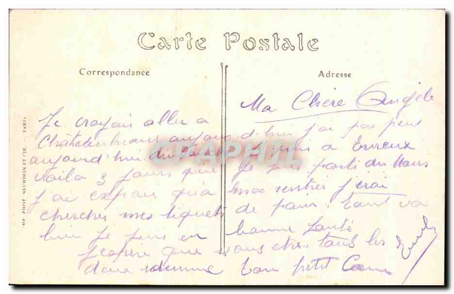 CPA Evreux Vue sur La Tour De l'Horloge Et La Cathedrale — Rückseite