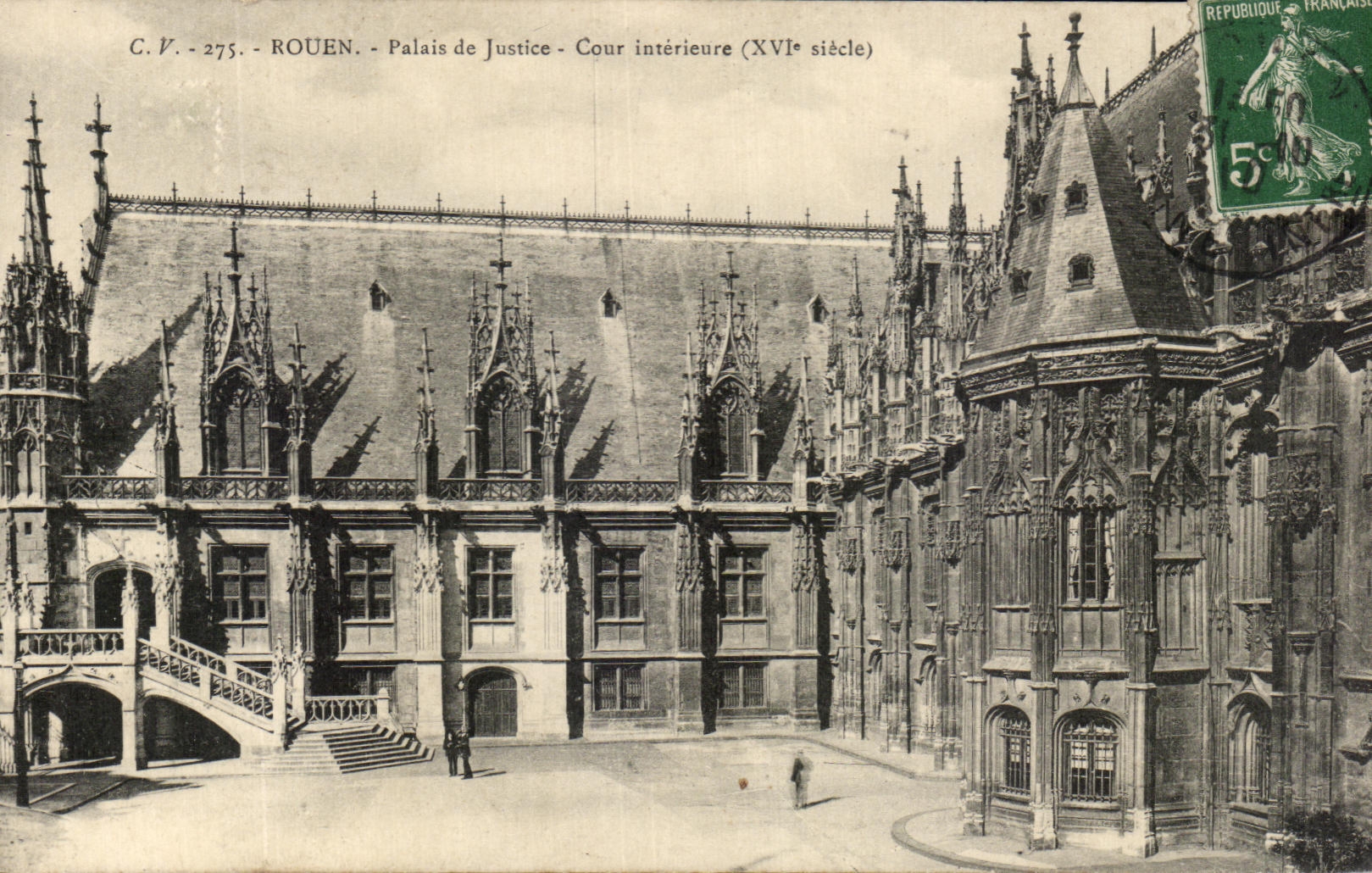 CPA Rouen Palais De justice Cour Interieure