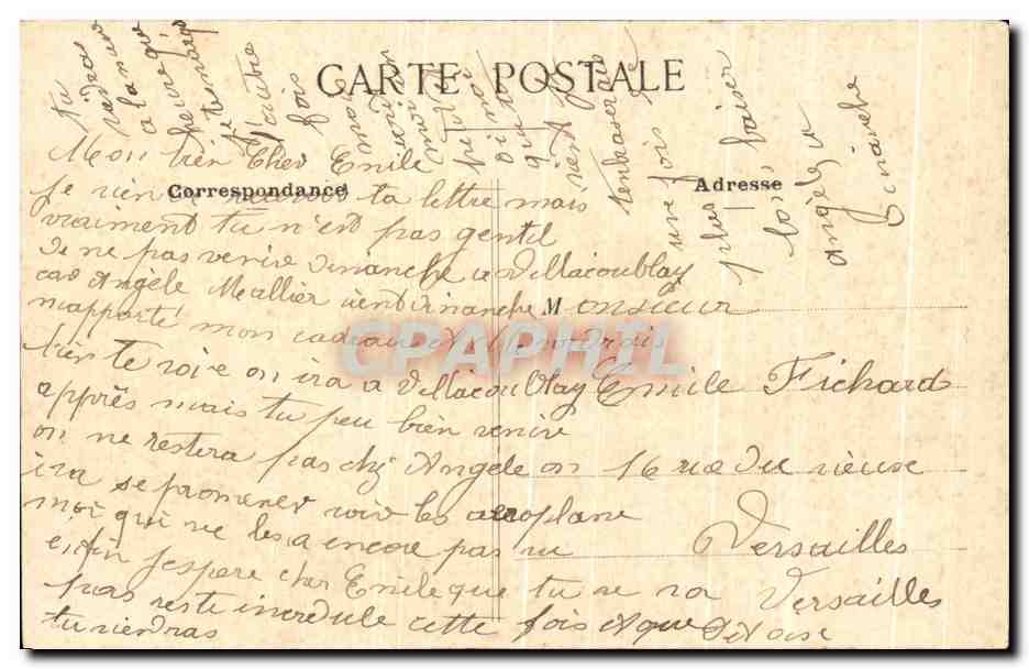 CPA Melun Pont De L'ancien Chatelet — Rückseite