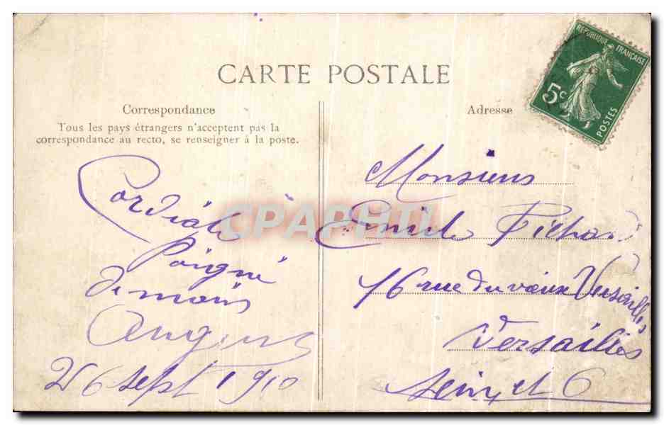 CPA Moret Sur Loing A robinson Restaurant chevillon — Verso