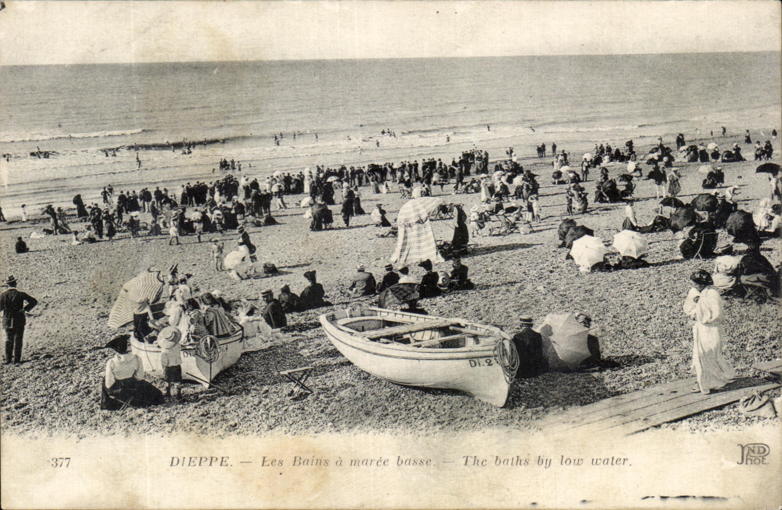 CPA Dieppe Les Bains A Maree Basse