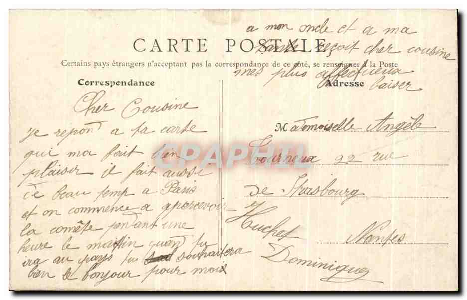 CPA Le Clement Bayard evoluant sur Asnieres Zeppelin  — Rückseite