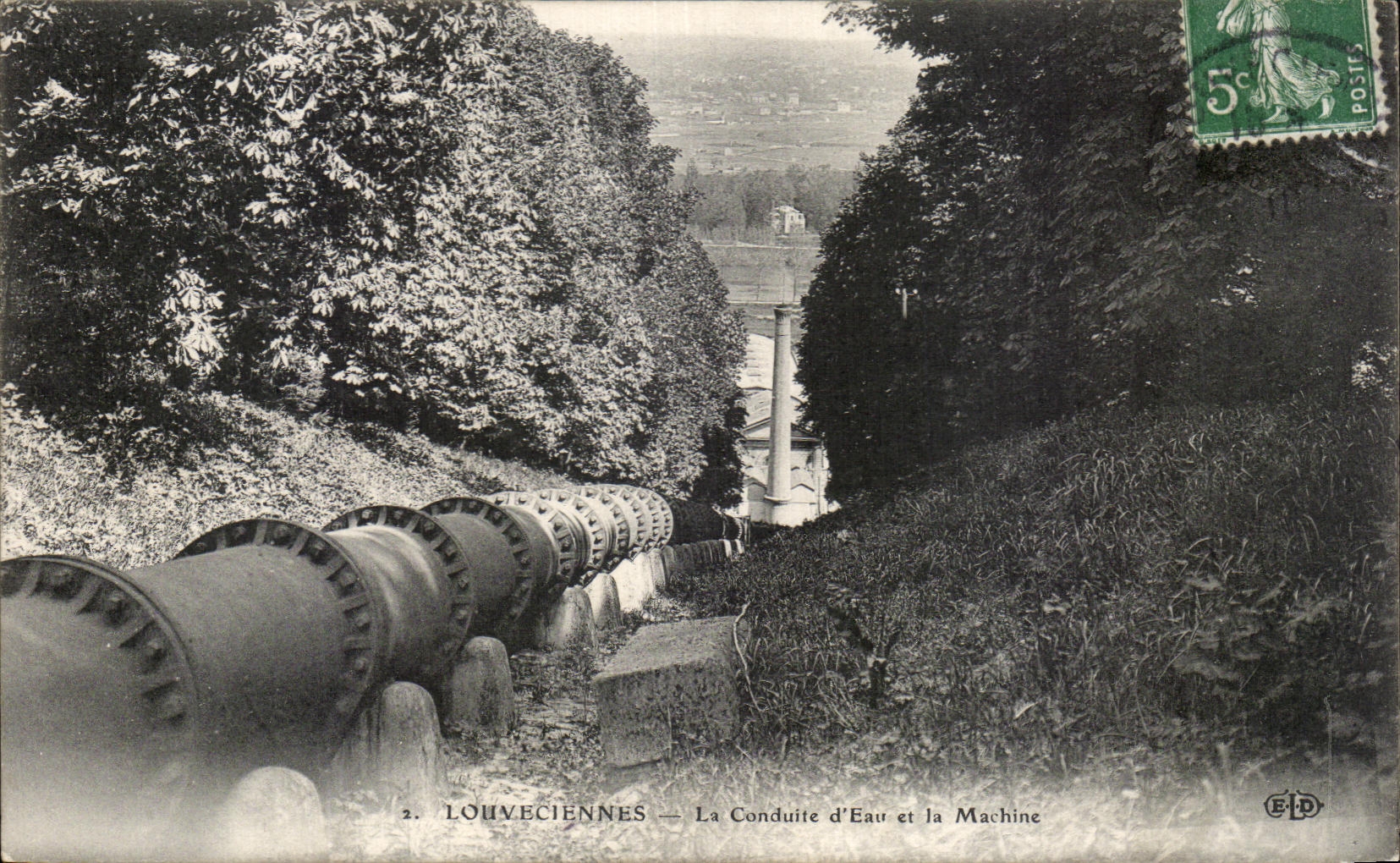 CPA Louveciennes La Conduite d'Eau et la Machine