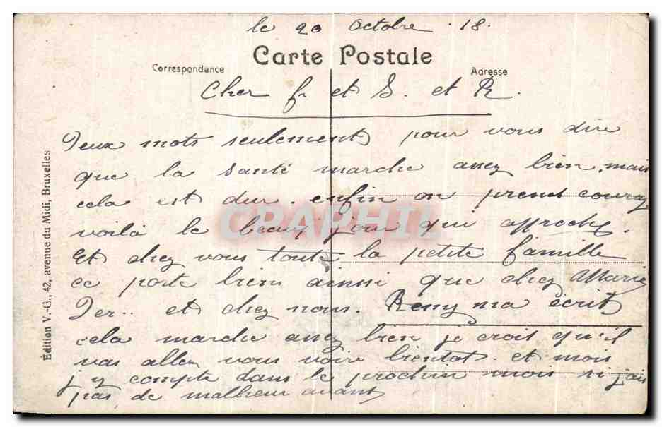 CPA Ostende Les Bassins et le pilotage Bateaux — Rückseite