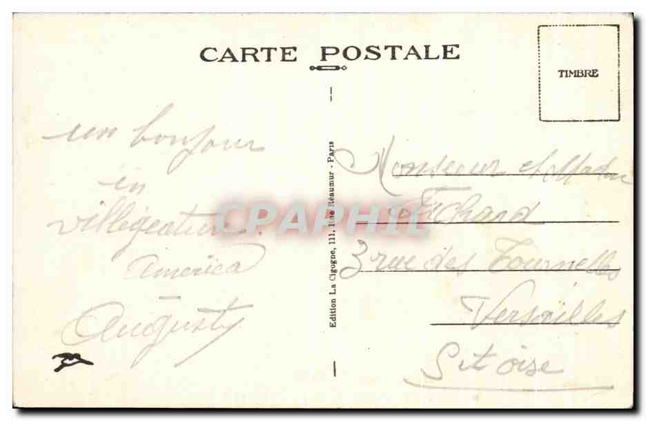 Juilly (S.-et-M.) — Le Vieux Collège — Édition La Cigogne, 111, rue Réaumur - Paris — Reverso