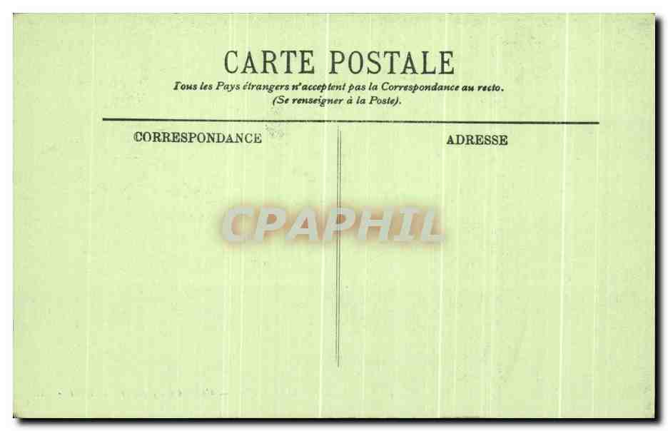 CPA Rennes Palais de Justice Cabinet du Premier President — Rückseite