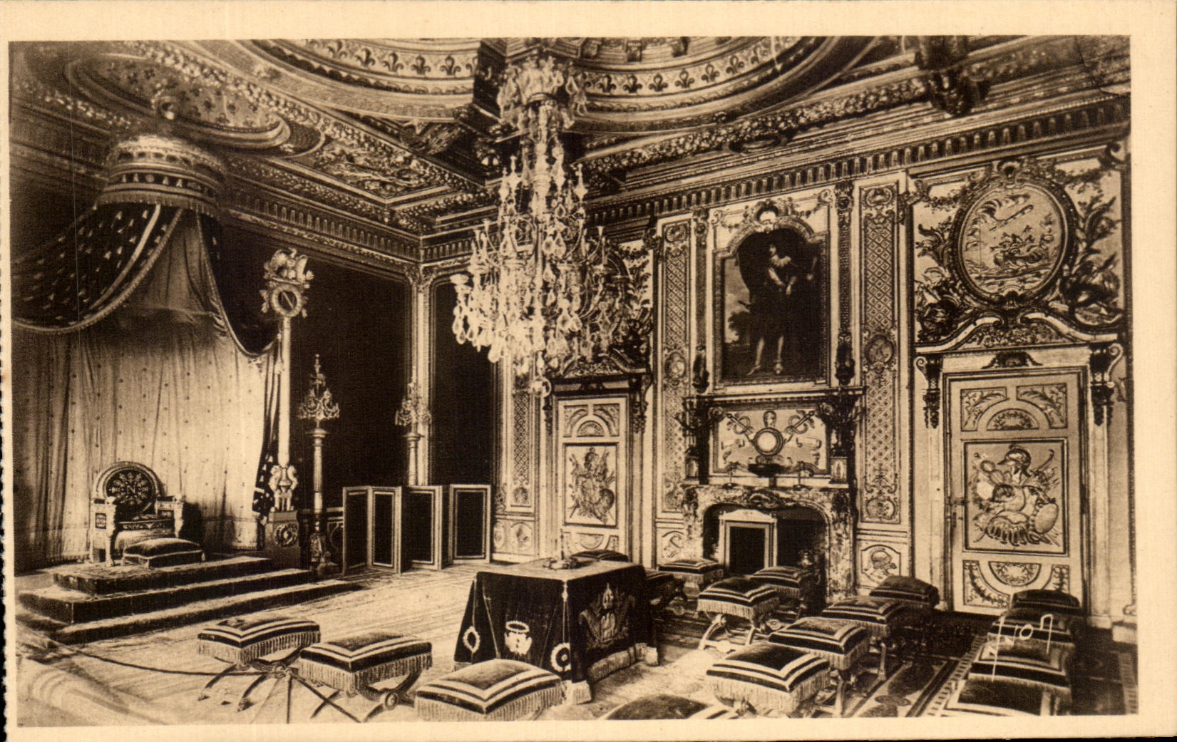 Fontainebleau (Seine-et-Marne) — Il Palazzo - Sala del Trono — Éditions d'Art Française