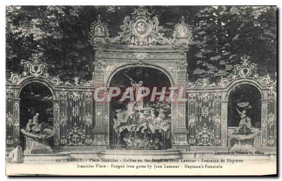 CPA Nancy Place Stanislas Grilles En Fer Forges De Jean Lamour