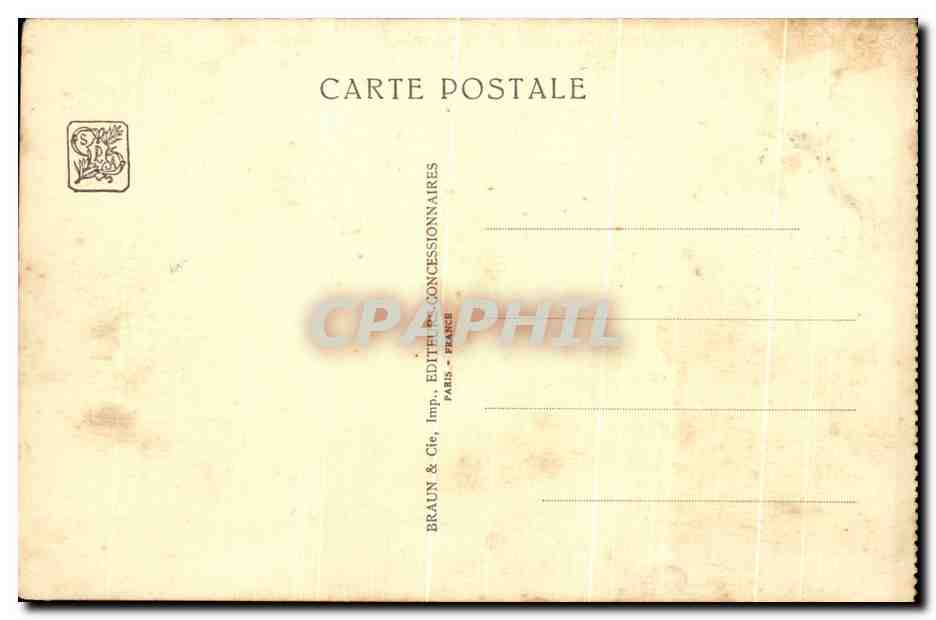 Antike Ansichtskarte Internationale Kolonialausstellung Paris 1931 Tempel von Angkor Wat — Rückseite