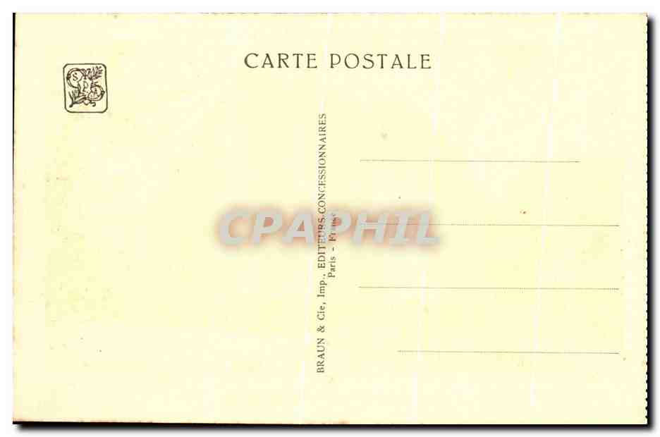 Exposition Coloniale Internationale — Paris 1931 — Le Congo Belge — Vue prise du portique des Industries de Luxe vers le Pavillon d'Honneur — H. Lacoste, Arch. S. A. D. G. — Rückseite
