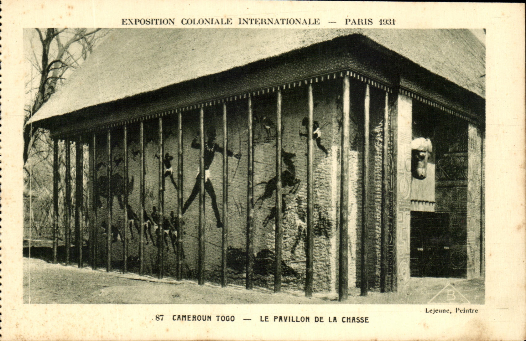 Internationale Kolonialausstellung — Paris 1931 — Pavillon der Jagd — Togo