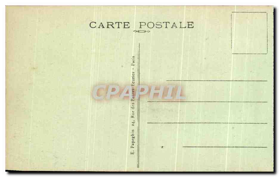 CPA Paris La Chambre des Deputes Tour Eiffel — Verso