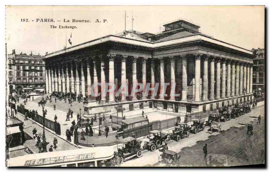 CPA Paris La Bourse Automobile