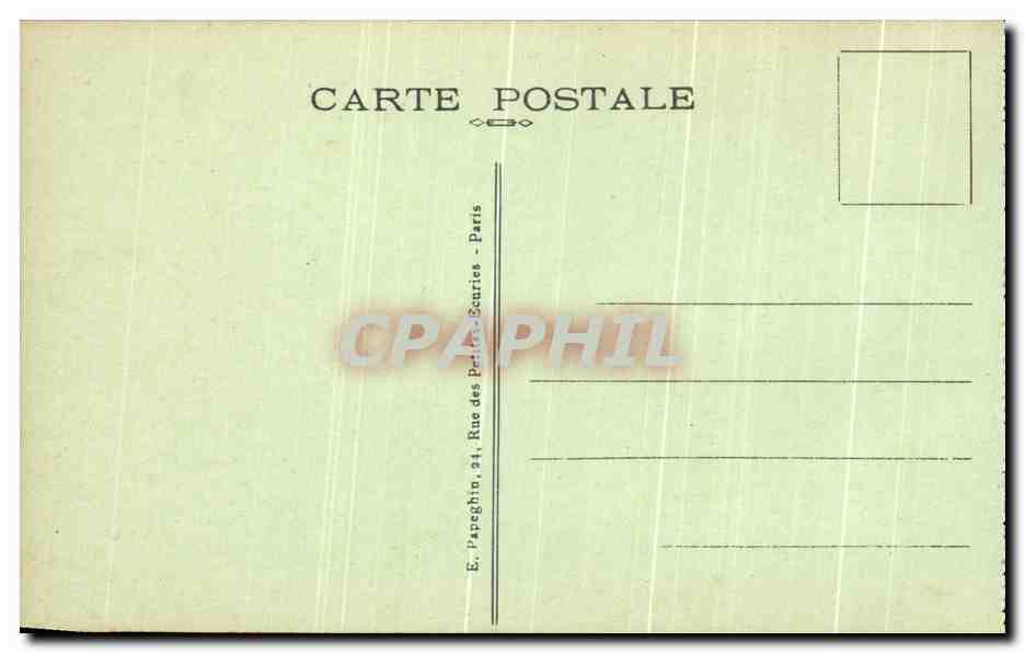 CPA Paris La Bourse Automobile — Rückseite
