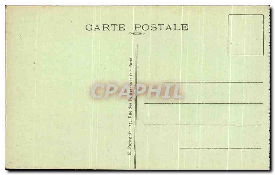 CPA Paris La Conciergerie Peniche Bateau — Rückseite