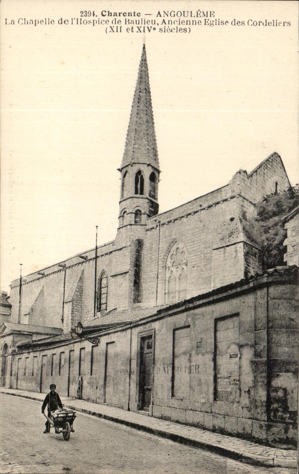 Angoulême — La Chapelle de l'Hospice de Baulieu, Ancienne Église des Cordeliers (XIIe et XIVe siècles)