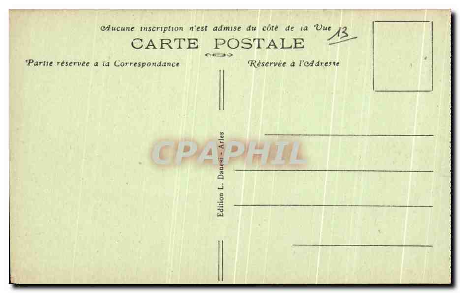 Les Baux. Façade de la Chapelle des Pénitents — Collection d'Art 'Magali' n°12 — Verso