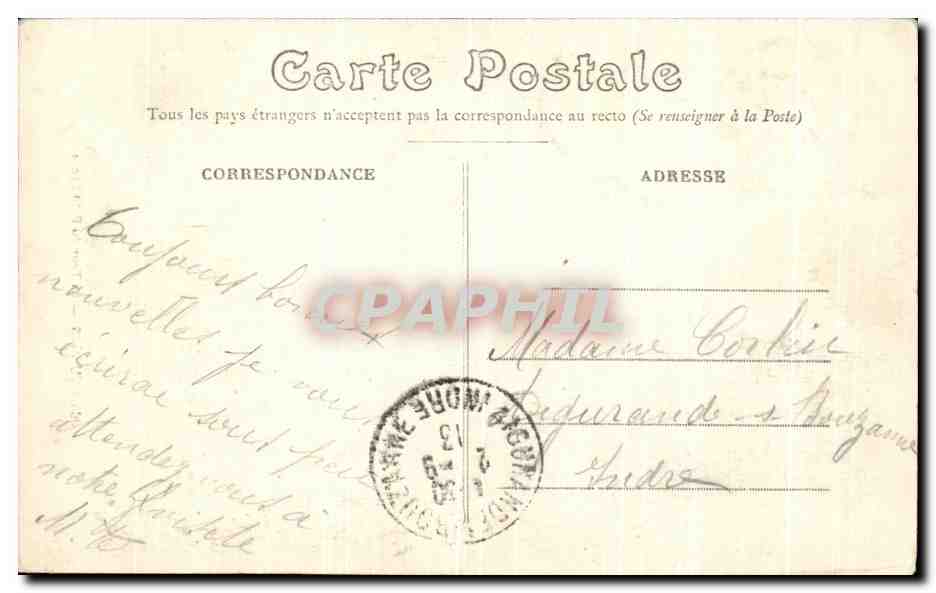 CPA Bourges La Tour du Petit Lycee — Rückseite