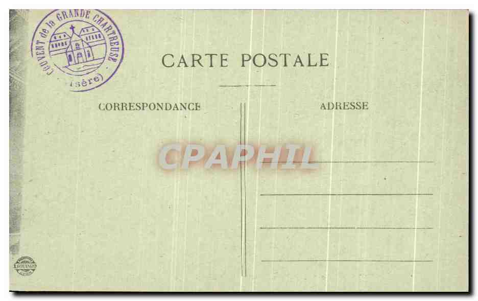 La Grande Chartreuse — La Salle du Chapitre — E.R. — n°239 — Reverso