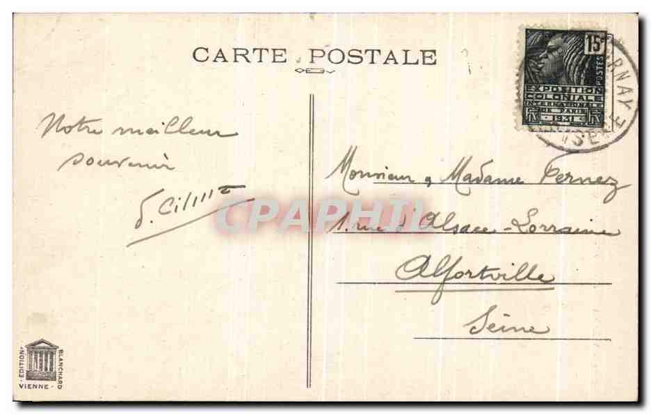 CPA Vienne Cathedrale Saint Maurice  — Back