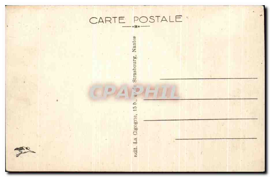 CPA Nantes L'Abside de la Cathedrale — Verso