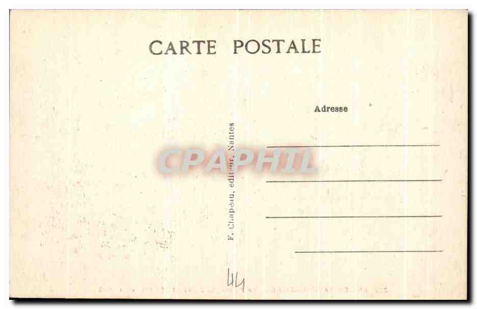 CPA Ancien Saint Nazaire La Pointe La Jetee et L'Eglise Vers Bateau — Rückseite