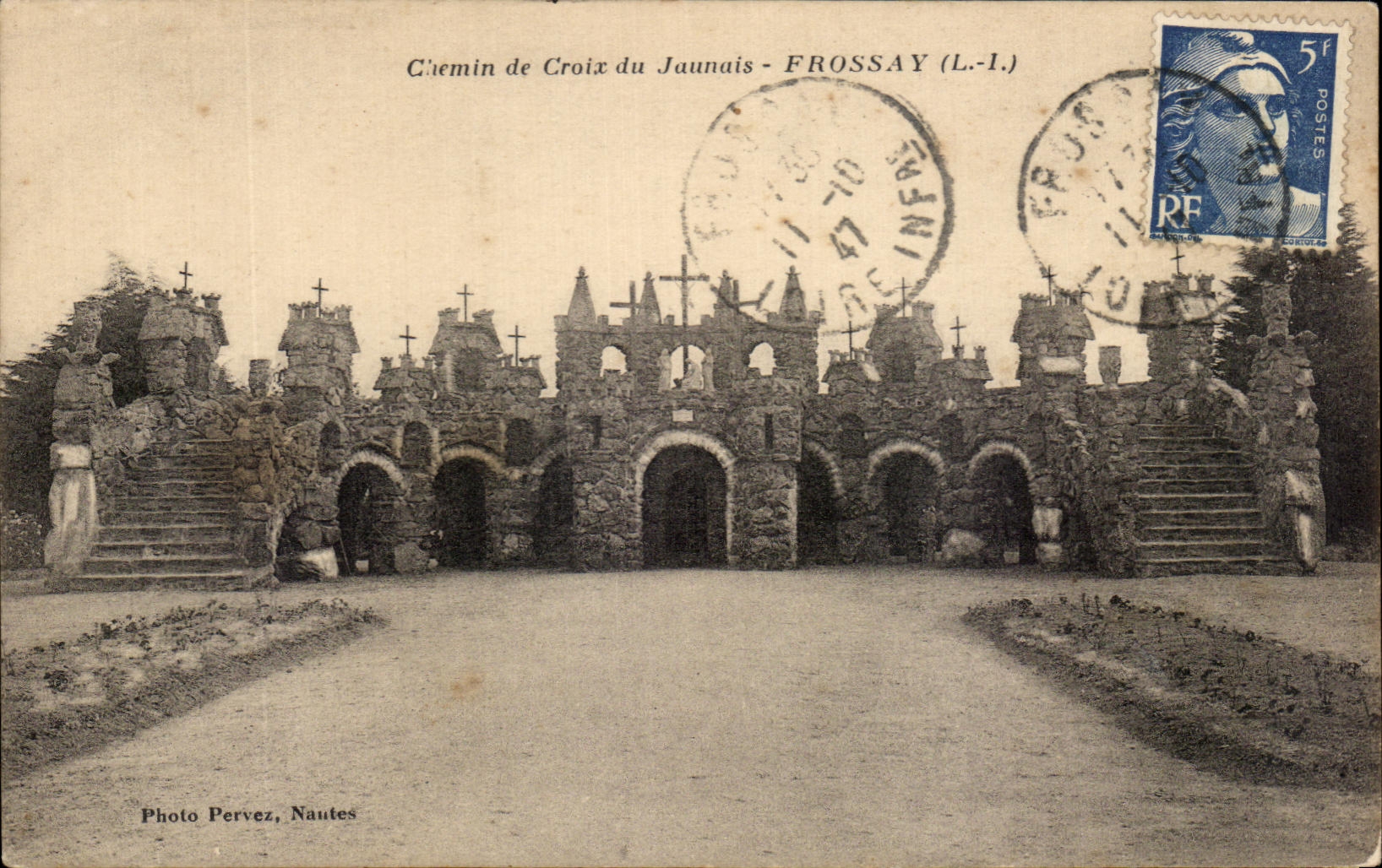 CPA Chemin de Croix du Jaunais Frossay