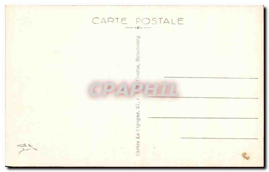 CPA Strasbourg La Cathedrale La Madone du Grand Portail — Verso