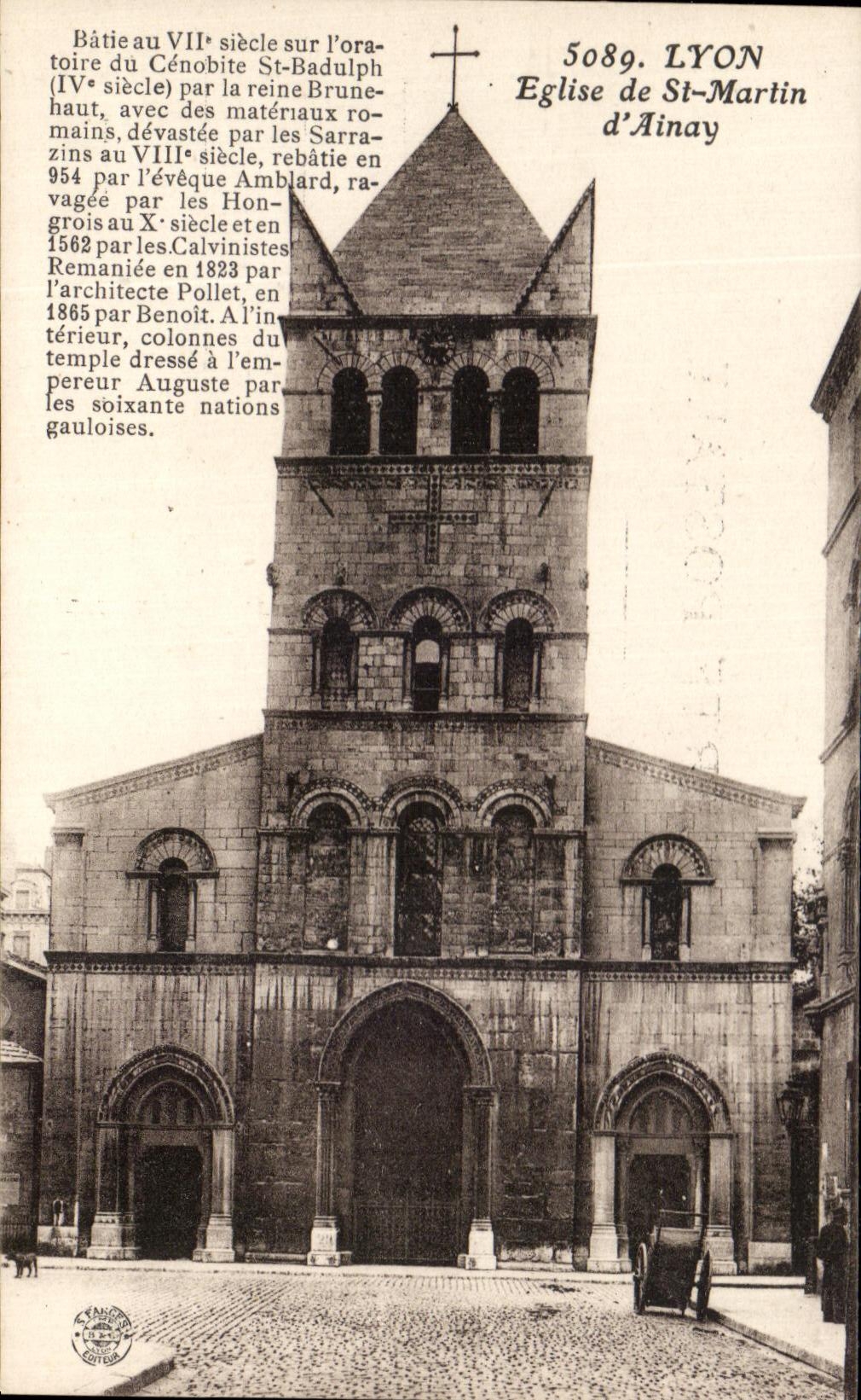 Kirche St-Martin d'Ainay — Lyon — Verlag CPAPHIL, Nr. 5089