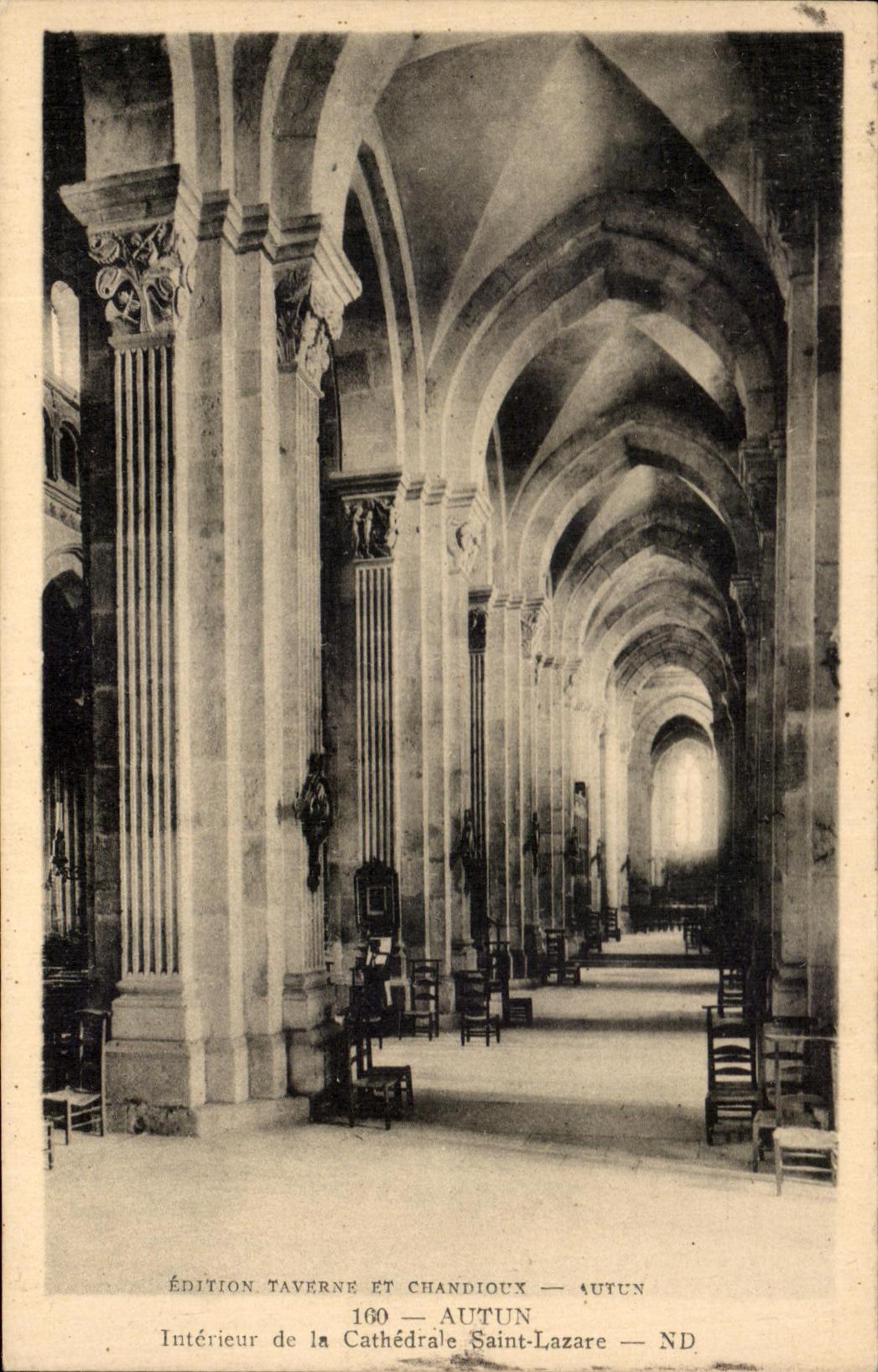 Intérieur de la Cathédrale Saint-Lazare — Autun — Édition Taverne et Chandieux 160