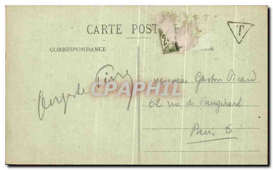 CPA Solesmes Abbaye des Benedictions — Verso