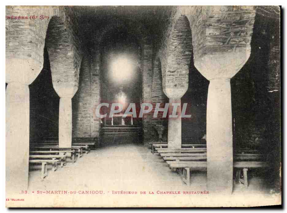 CPA St Martin Du Canigou Interieur De La Chapelle Restauree