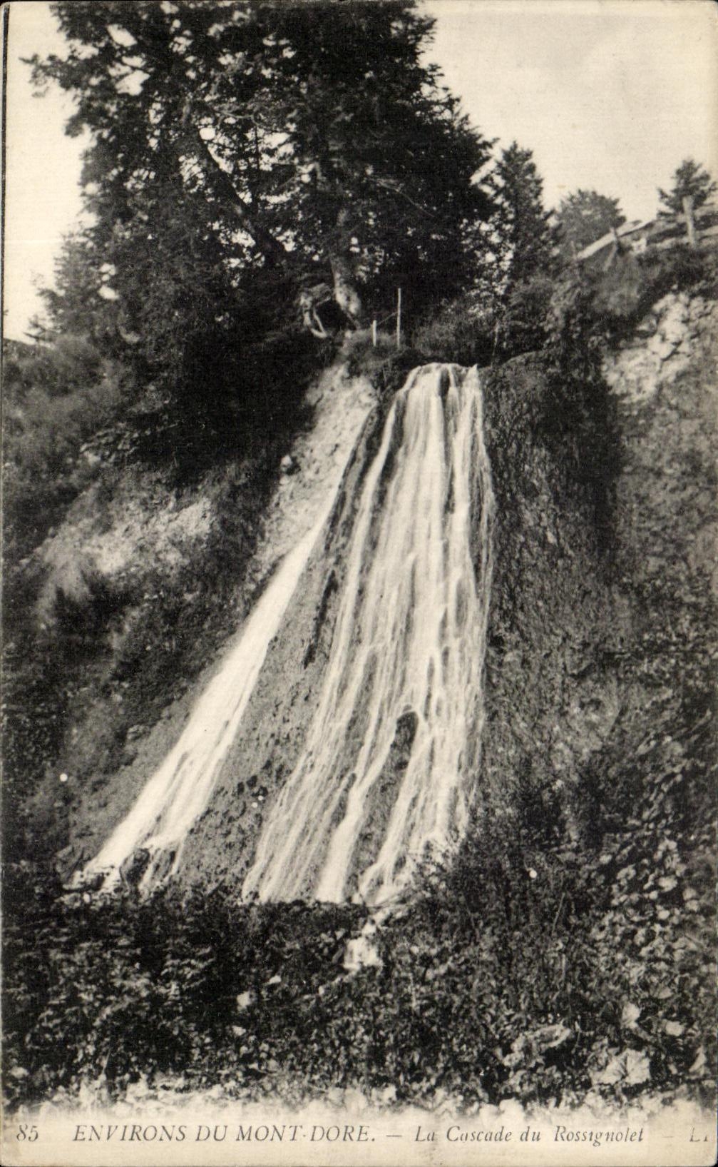 CPA Environs Du Mont Dore La Cascade du Rossignolet