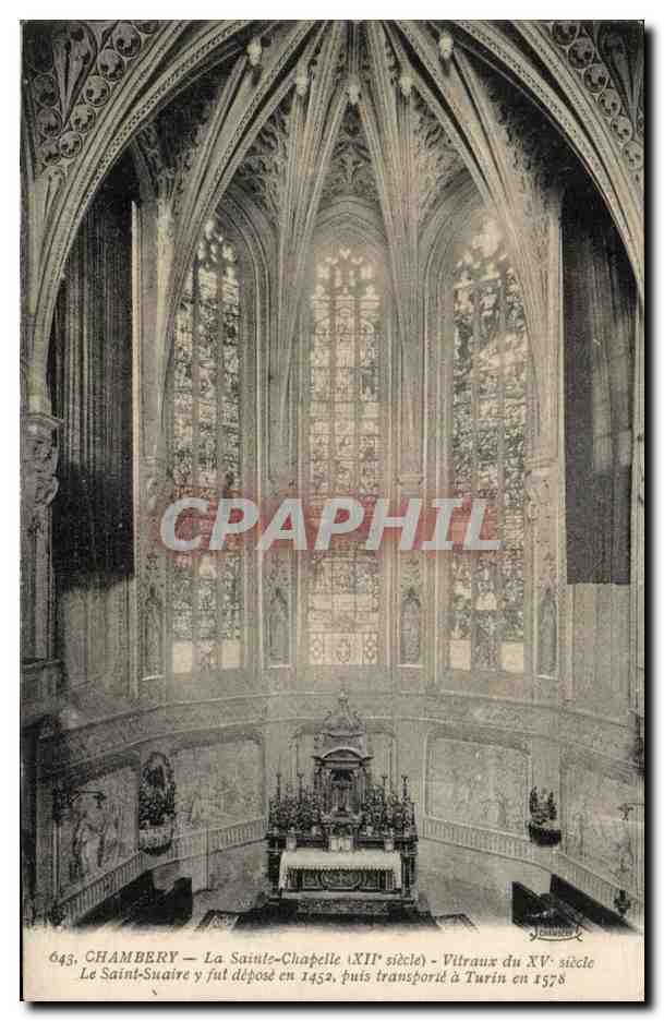 Chambery — La Sainte-Chapelle (XIIe siècle) — Vitraux du XVe siècle