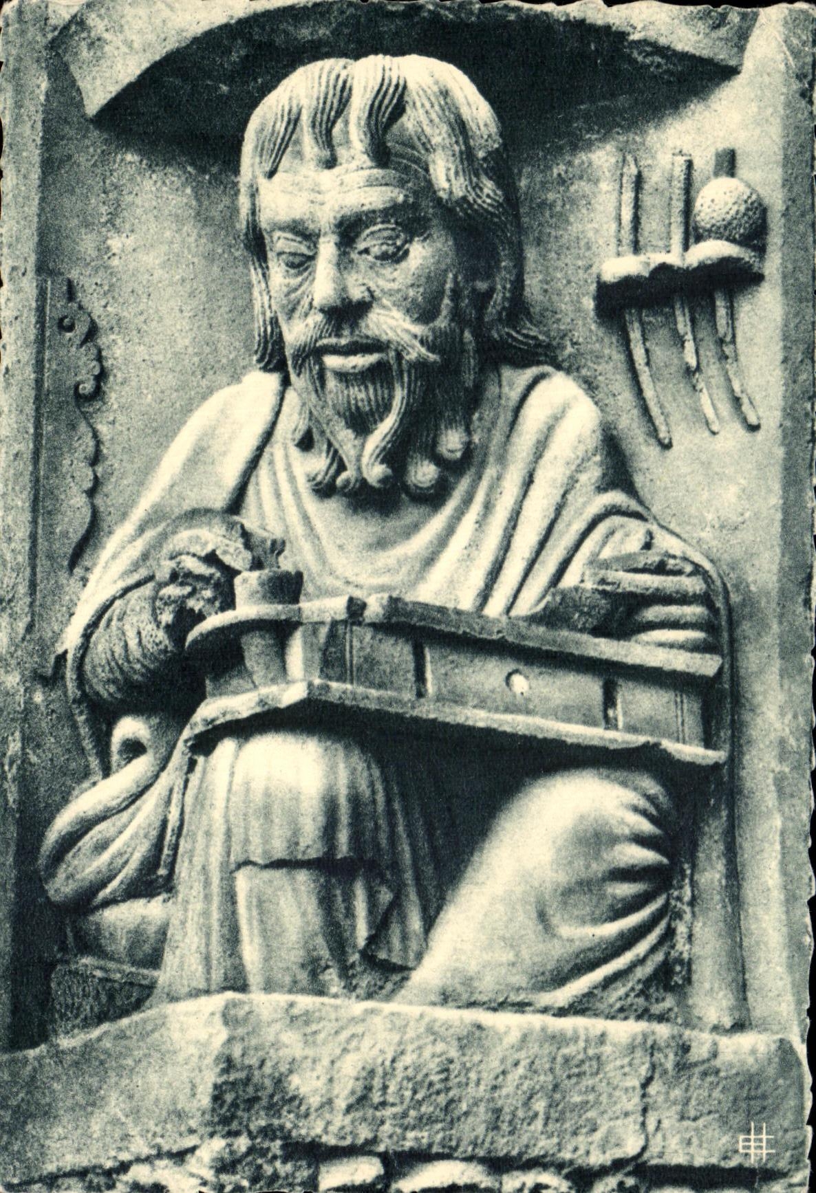 Cathédrale de Chartres — Portail Royal (XIIe siècle) — Aristote — Éditions Hovet, Chartres