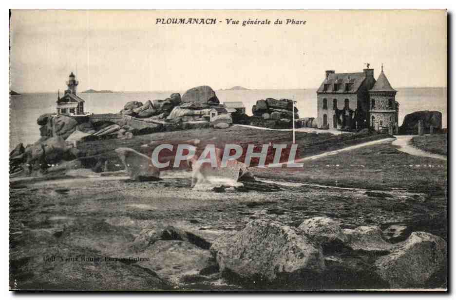 CPA Ploumananch Vue generale du Phare