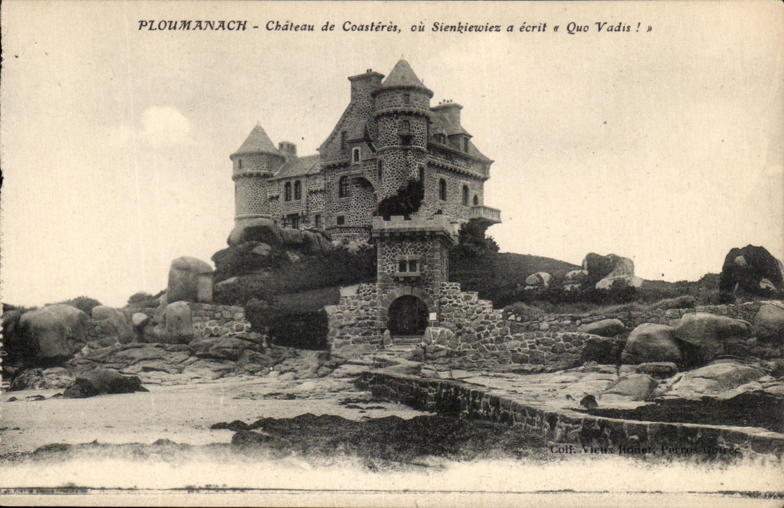 PLOUUMANACH - Château de Coastères, où Sienkiewicz a écrit « Quo Vadis ! » — Coll. Vieux Roner, Perpignan