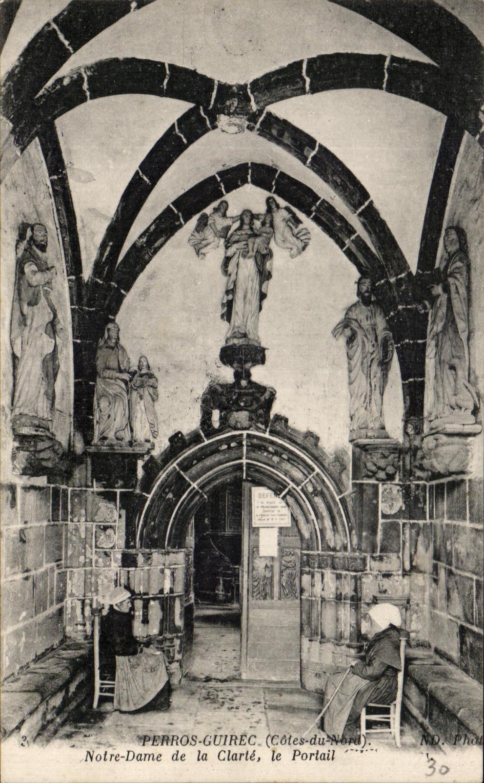 Notre-Dame de la Clarté, le Portail — Perros-Guirec (Côtes-du-Nord) — N.D. Phot. 30