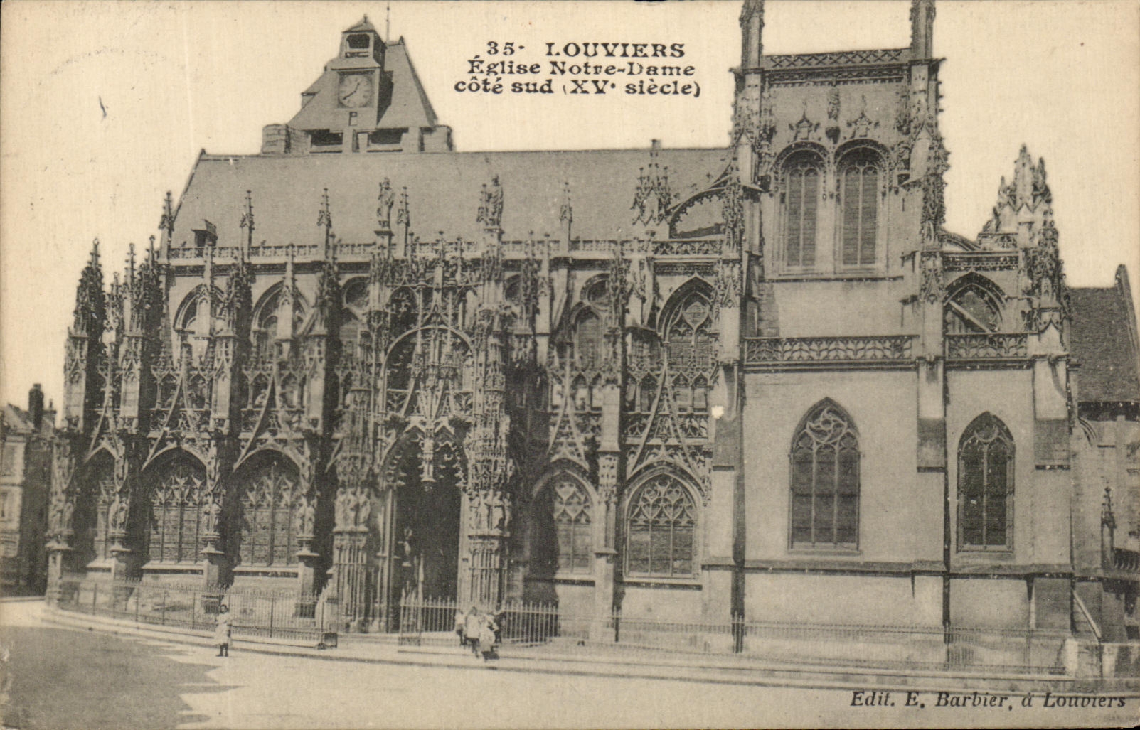 CPA Louviers Eglise Notre Dame Cote sud 