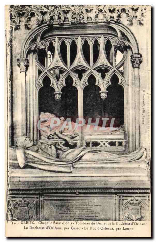 Chapelle Saint-Louis - Tombeau du Duc et de la Duchesse d'Orléans — G. Fouchaux, éditeur, série 35