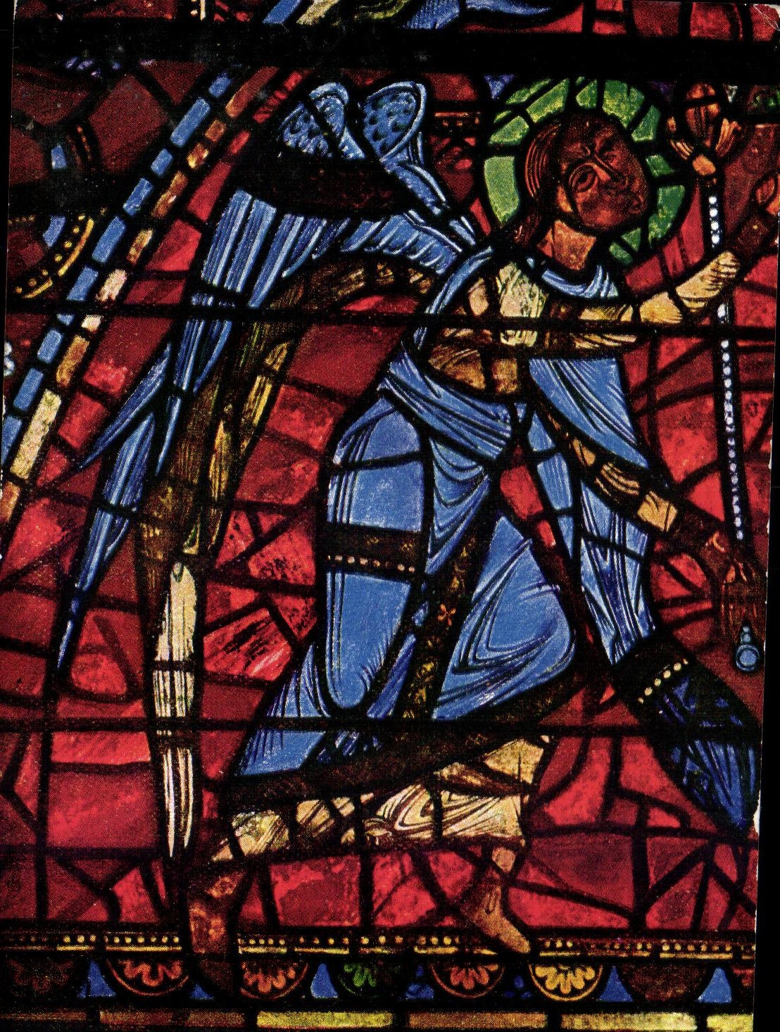 Saint Michel archange — vitrail — éditeur CPAPHIL n° 1234