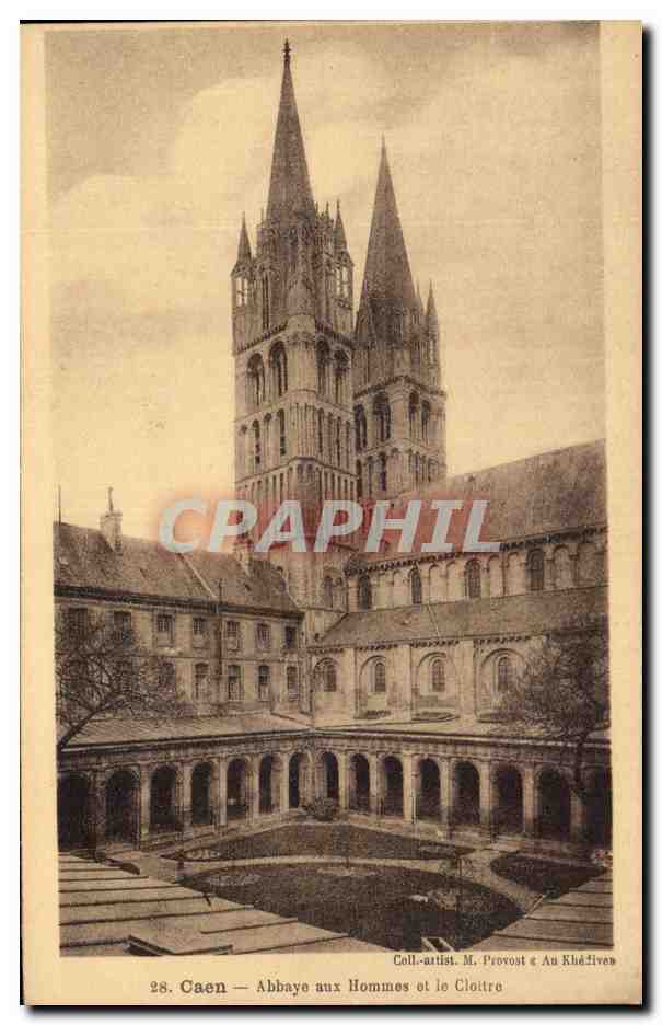 Caen — Abbaye aux Hommes et le Cloître — Coll.-artist. M. Provost & Au Khadîven