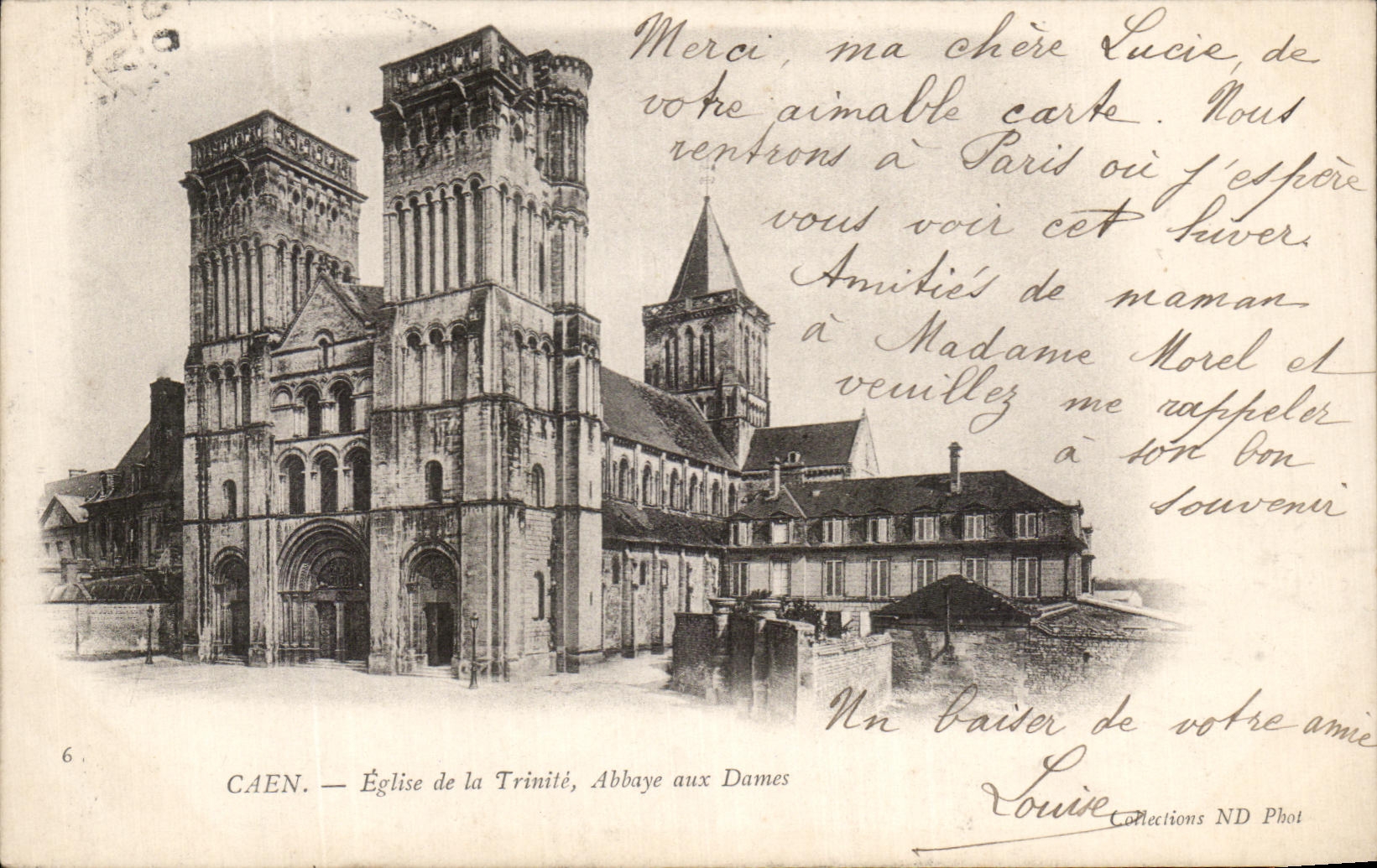 CPA Caen Eglise De La Trinilte Abbaye Aux Dames