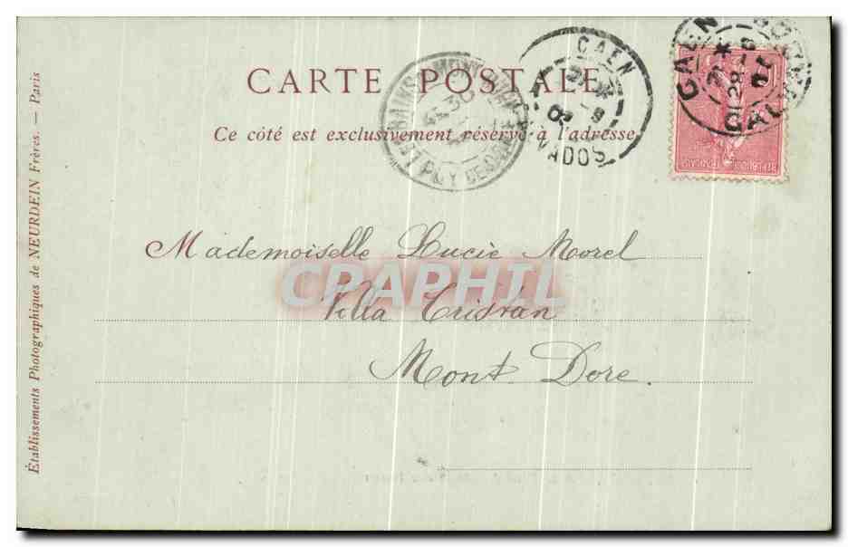CPA Caen Eglise De La Trinilte Abbaye Aux Dames — Verso